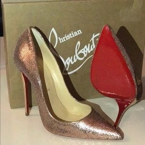 Christian louboutin size 37.5, worn ONCE .